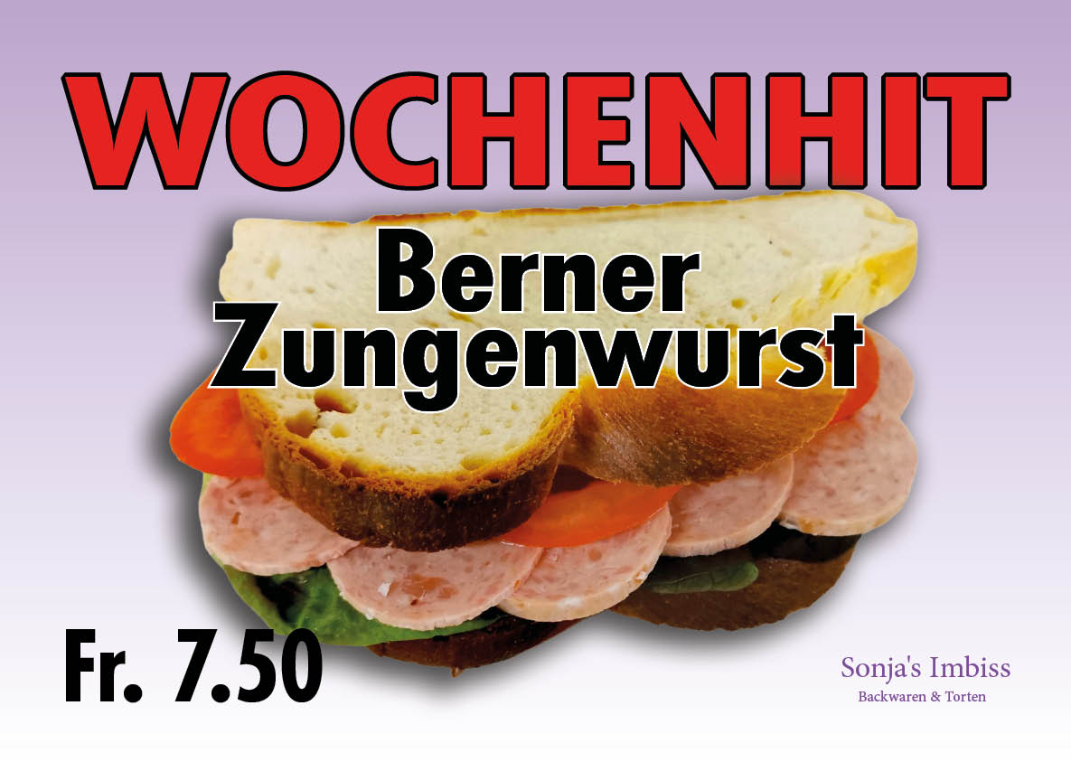 Wochenhit Berner Zungenwurst